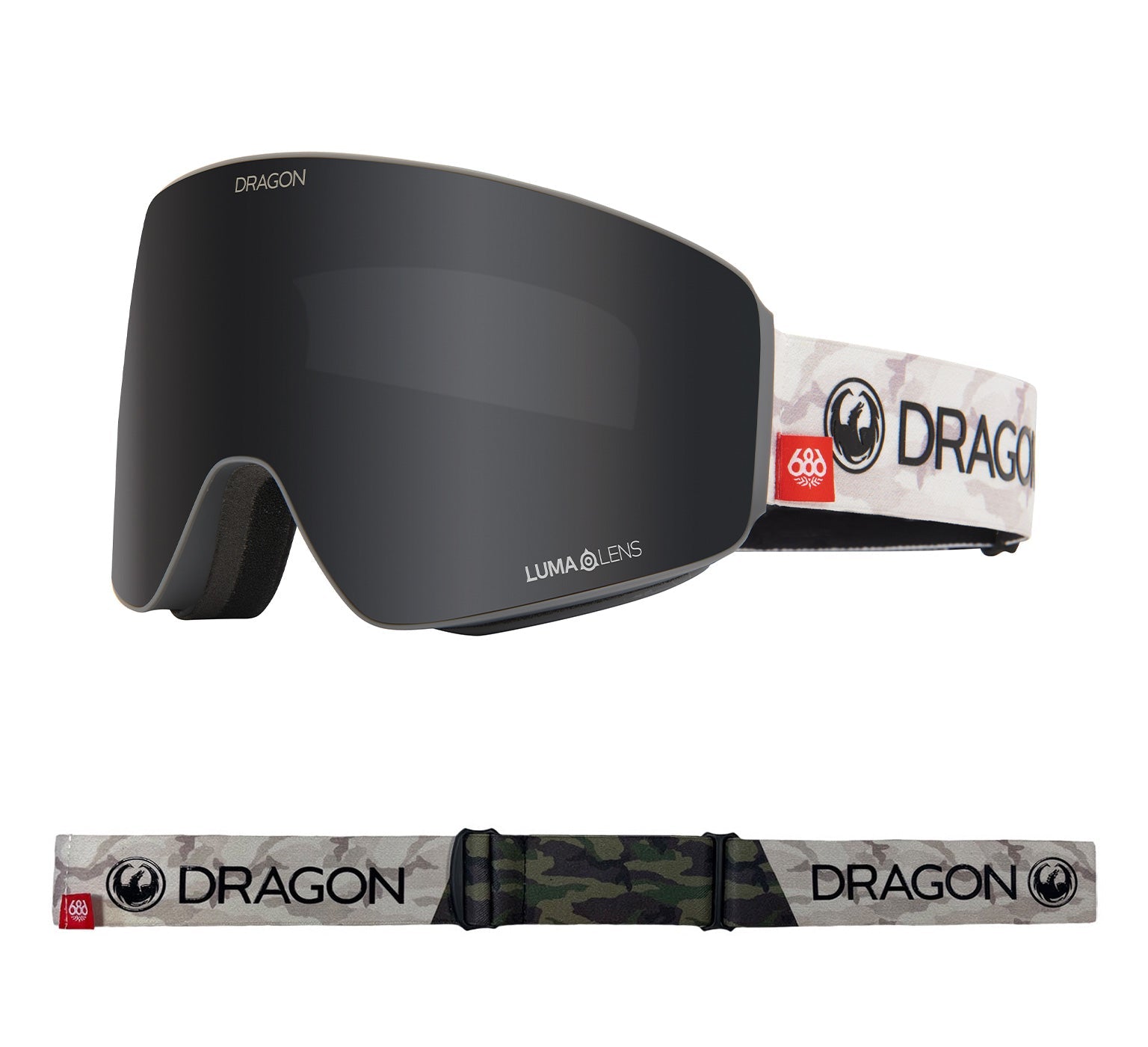 PXV - 686 Camo with Lumalens Dark Smoke & Lumalens Rose Lens