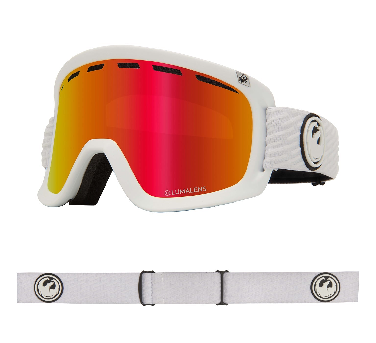 D1 OTG - PK White with Lumalens Red Ionized & Lumalens Pink Ionized Lens