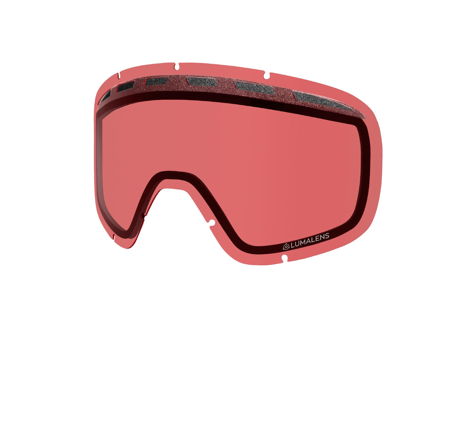 D1 OTG - Block Red with Lumalens Dark Smoke & Lumalens Rose Lens