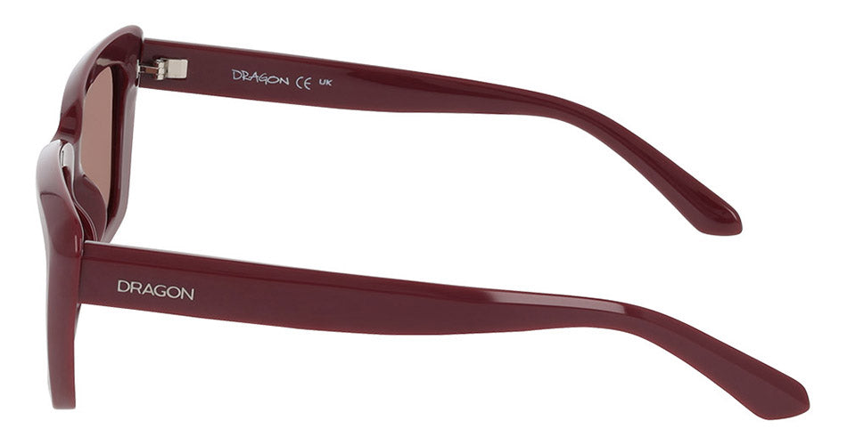SAGE - Opaque Cherry Laquer with Polarized Lumalens Rose Gold Flash Lens
