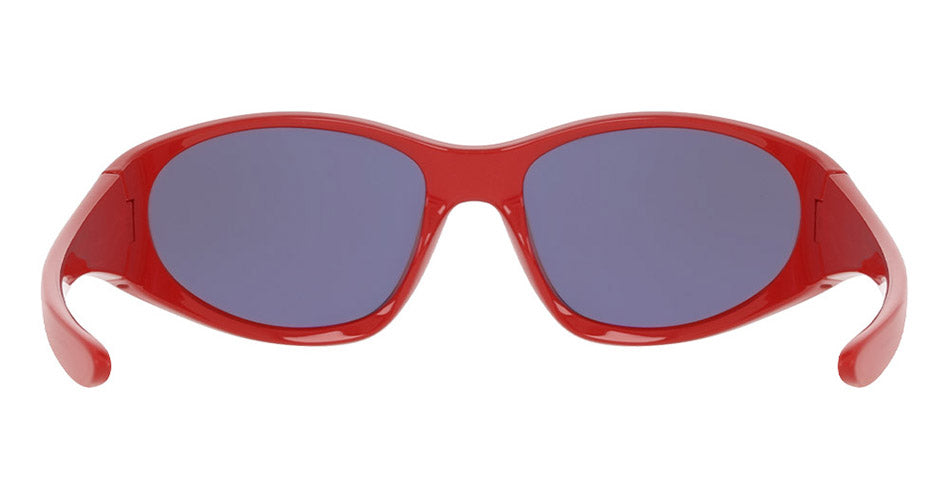 THE BOX 2.0 - Shiny Solid Red with Polarized Lumalens Silver Flash Lens
