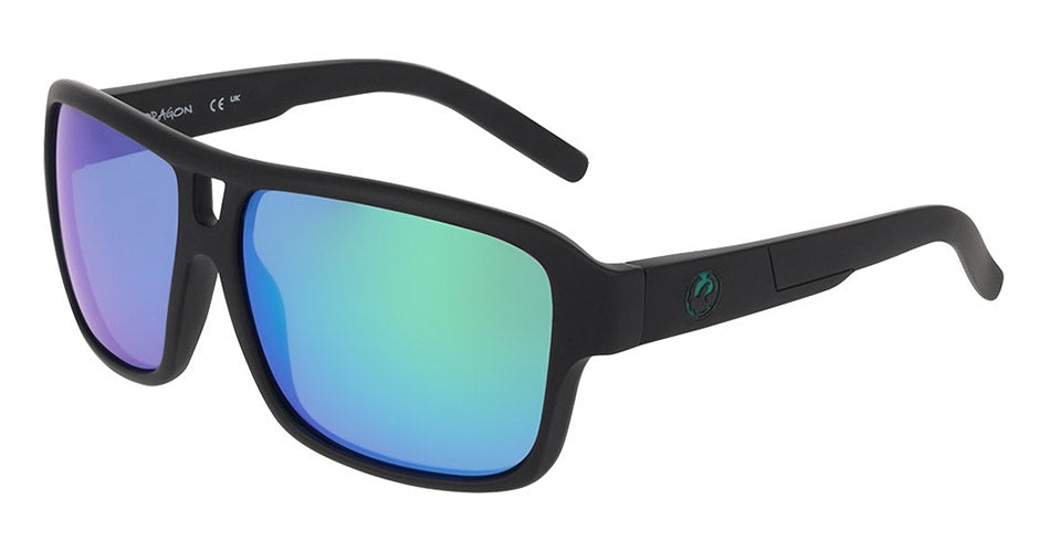 THE JAM 2.0 - Matte Black H2O with Polarized Lumalens Green Mirror Lens