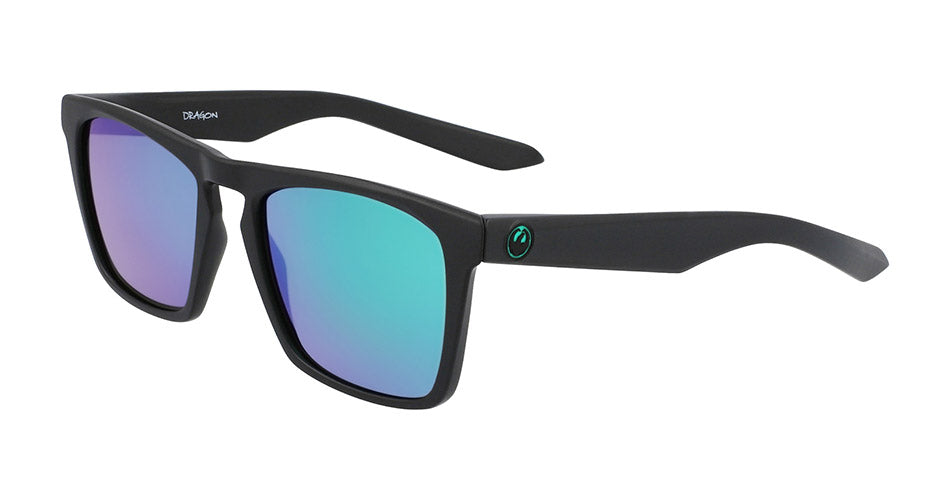 DRAC - Matte Black H2O with Polarized Lumalens Green Ionized Lens