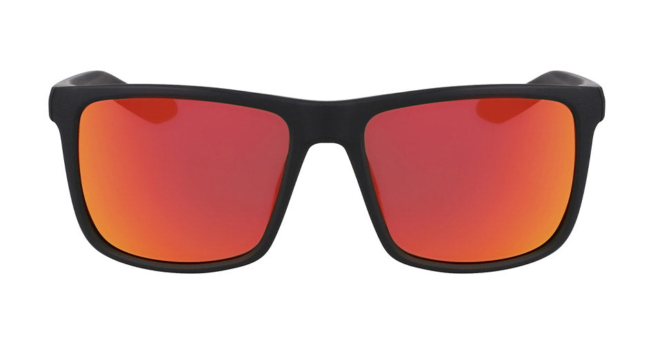 MERIDIEN - Matte Black with Polarized Lumalens Red Ionized Lens