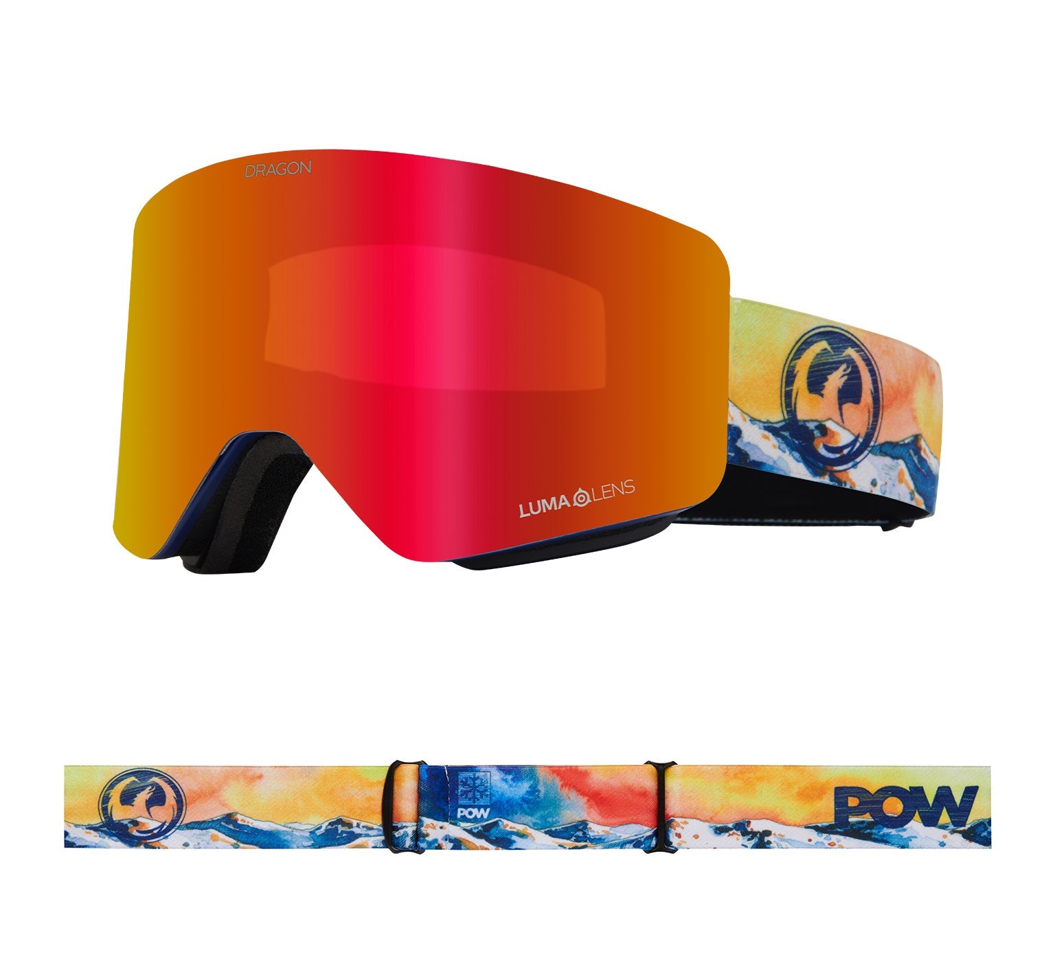 R1 OTG - Pow Collab 2025 with Lumalens Red Ionized & Lumalens Flash Blue Lens