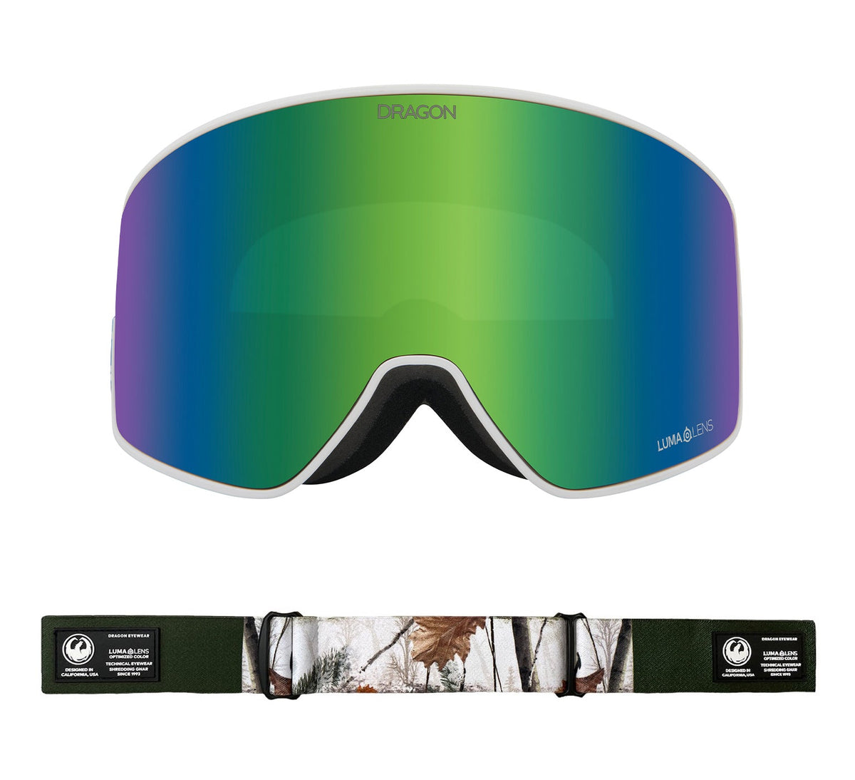 PXV2 - Alpine Camo with Lumalens Green Ionized & Lumalens Amber Lens
