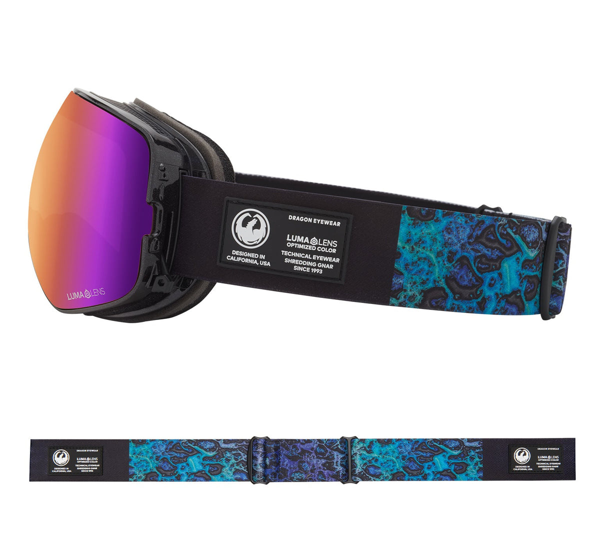 X2S - Black Pearl with Lumalens Purple Ionized & Lumalens Amber Lens