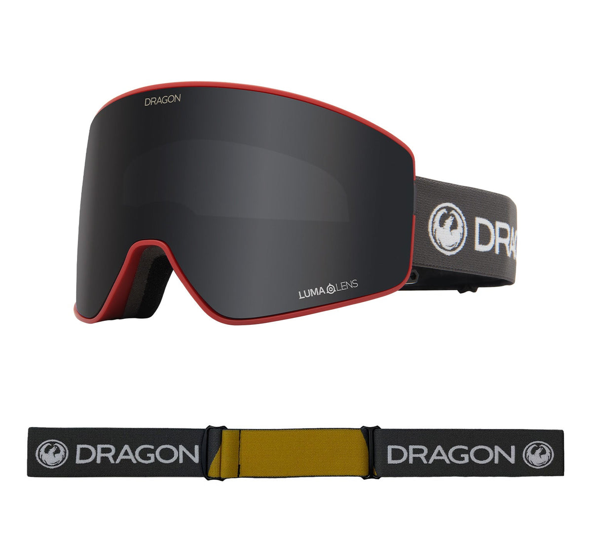 PXV2 - Block Red with Lumalens Dark Smoke &amp; Lumalens Rose Lens