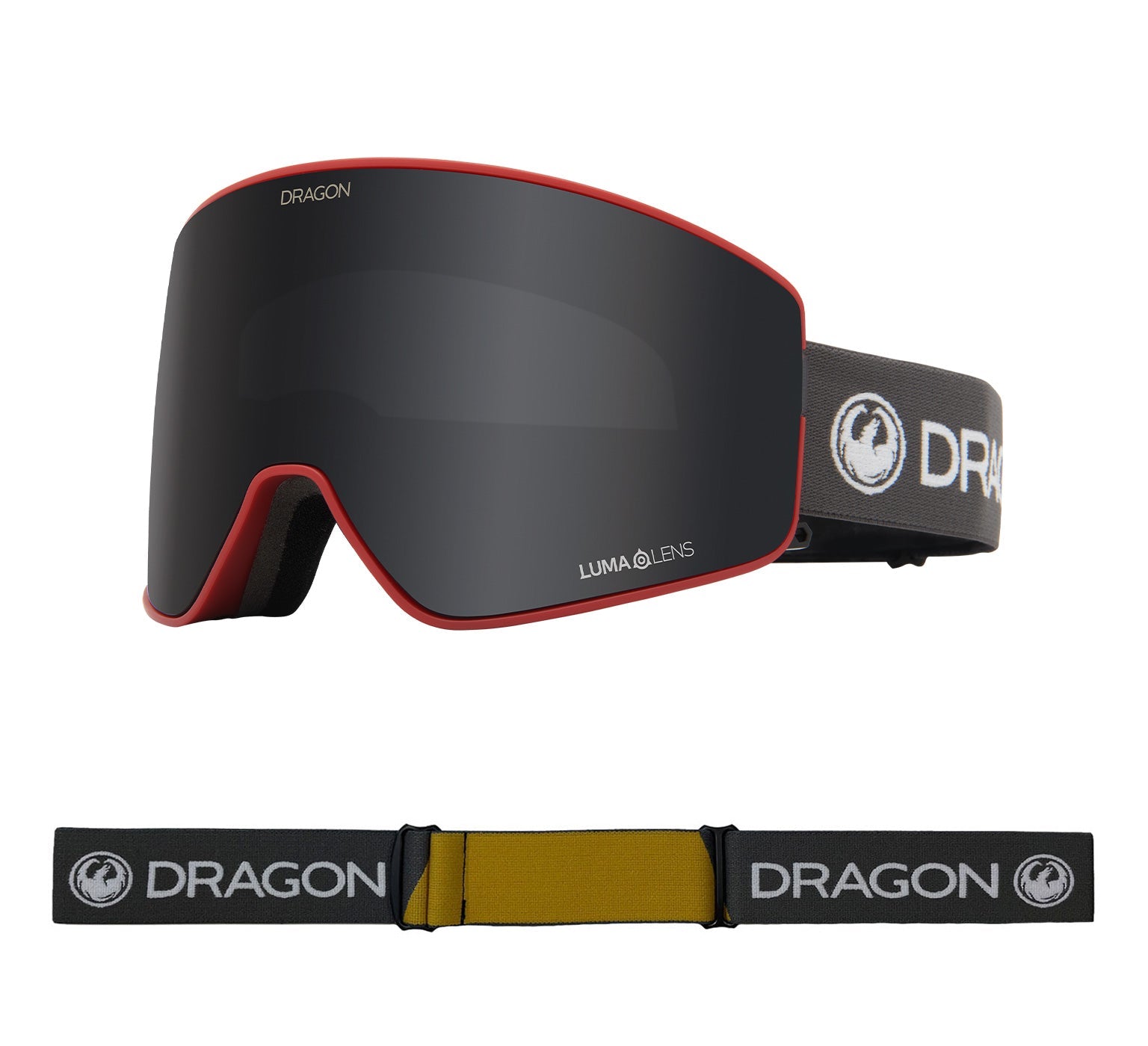 PXV2 - Block Red with Lumalens Dark Smoke & Lumalens Rose Lens