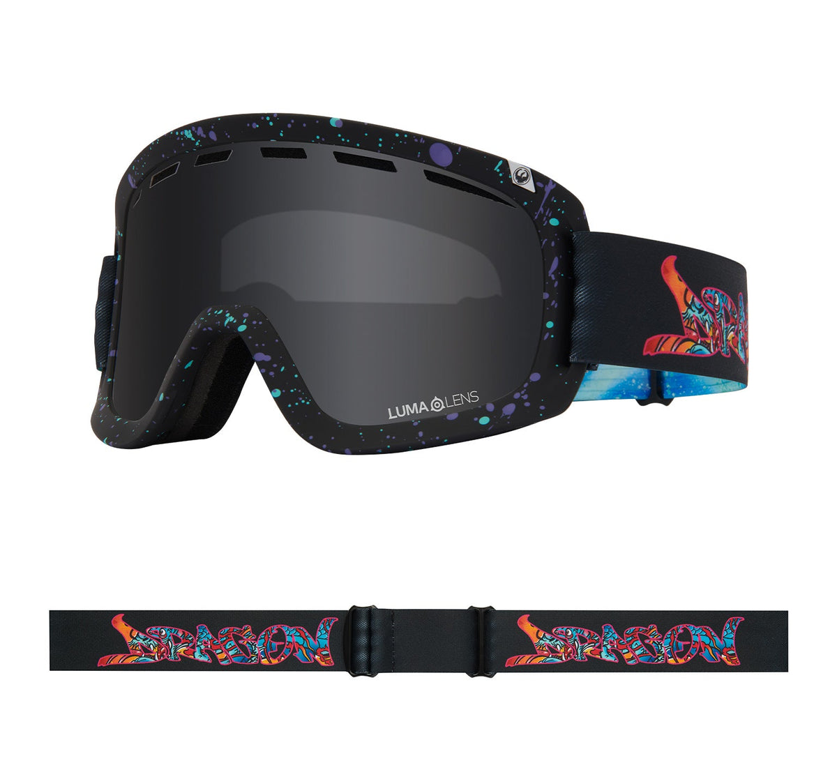 D1 OTG - Rattle Can with Lumalens Dark Smoke &amp; Lumalens Flash Blue Lens