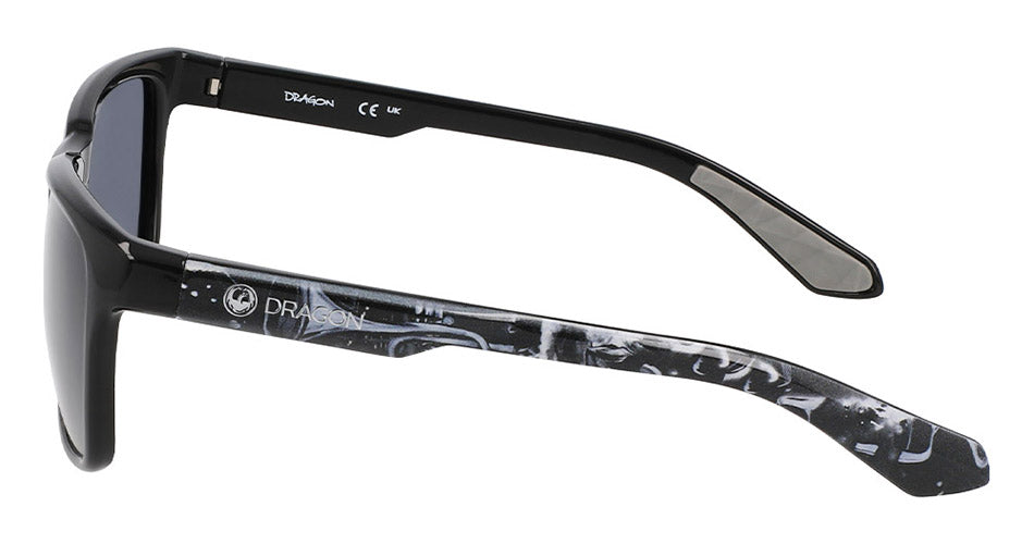 SLIP - Black/White Benchetler with Polarized Lumalens Smoke Lens