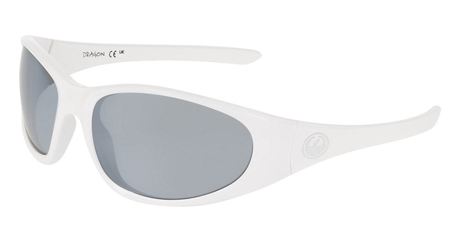 THE BOX 2.0 - Shiny White with Polarized Lumalens Silver Mirror Lens