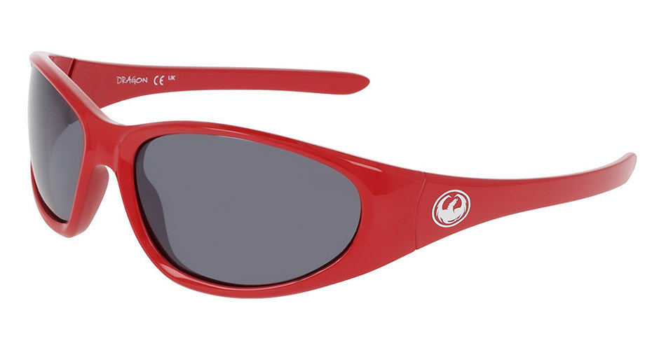 THE BOX 2.0 - Shiny Solid Red with Polarized Lumalens Silver Flash Lens
