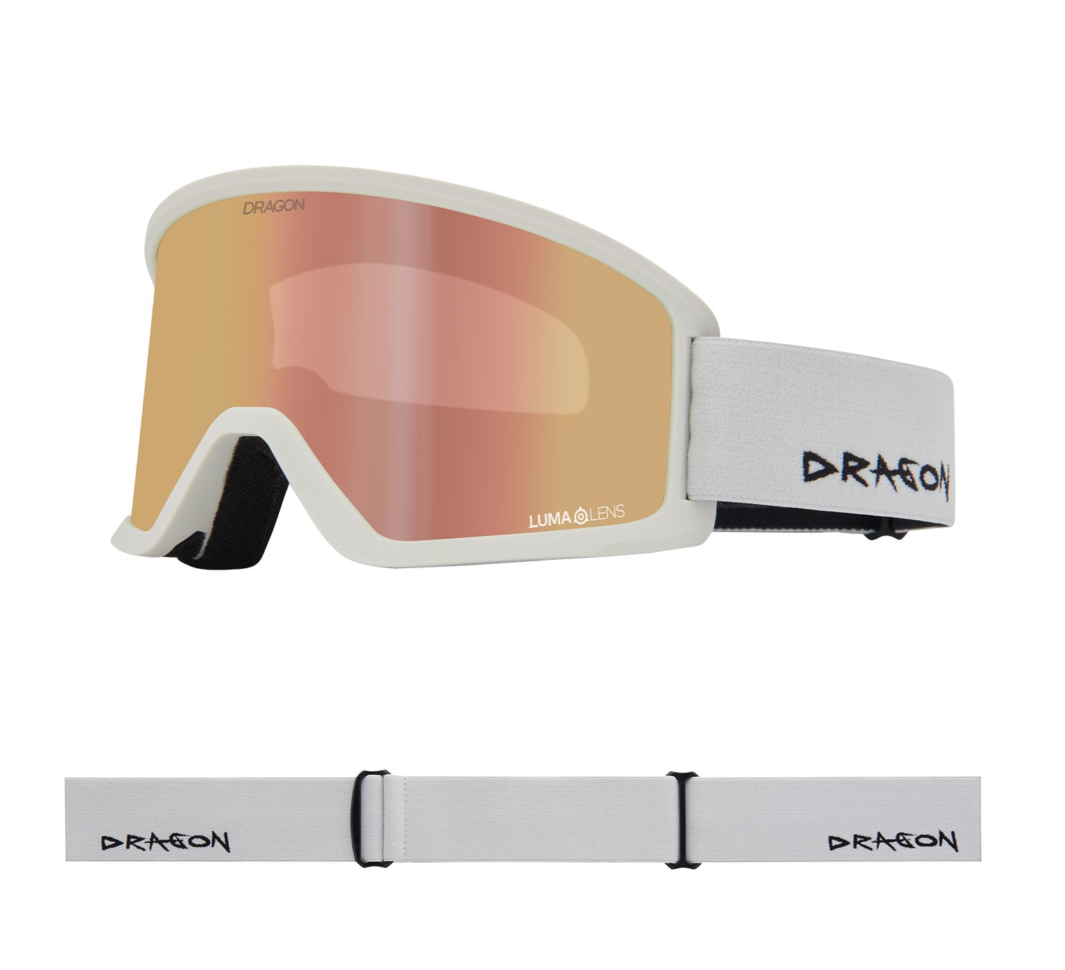 DX3 OTG - Off White with Lumalens Rose Gold Ionized Lens