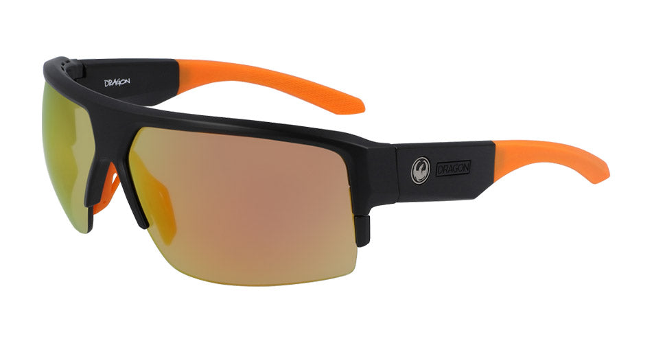 RIDGE X - Matte Black with Lumalens Orange Ionized & Lumalens Brown Lens