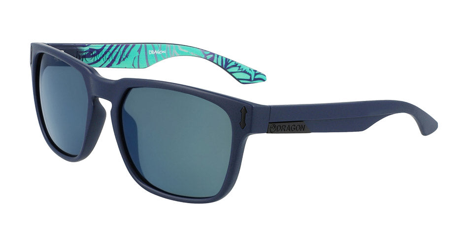 MONARCH - Matte Navy/Tropics with Lumalens Smoke Petrol Ionized Lens