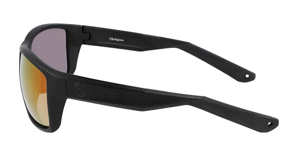 REEL X - Matte Black H2O with Polarized Lumalens Red Ionized Lens