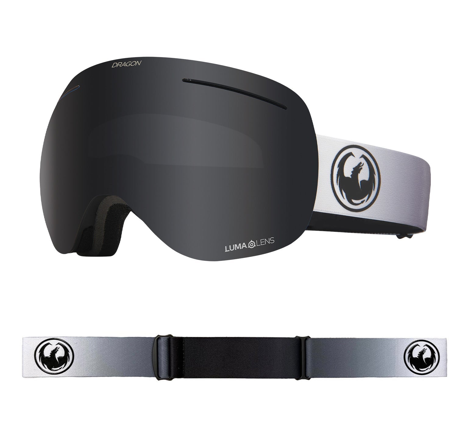 X1 - Fade Black with Lumalens Dark Smoke & Lumalens Flash Blue Lens