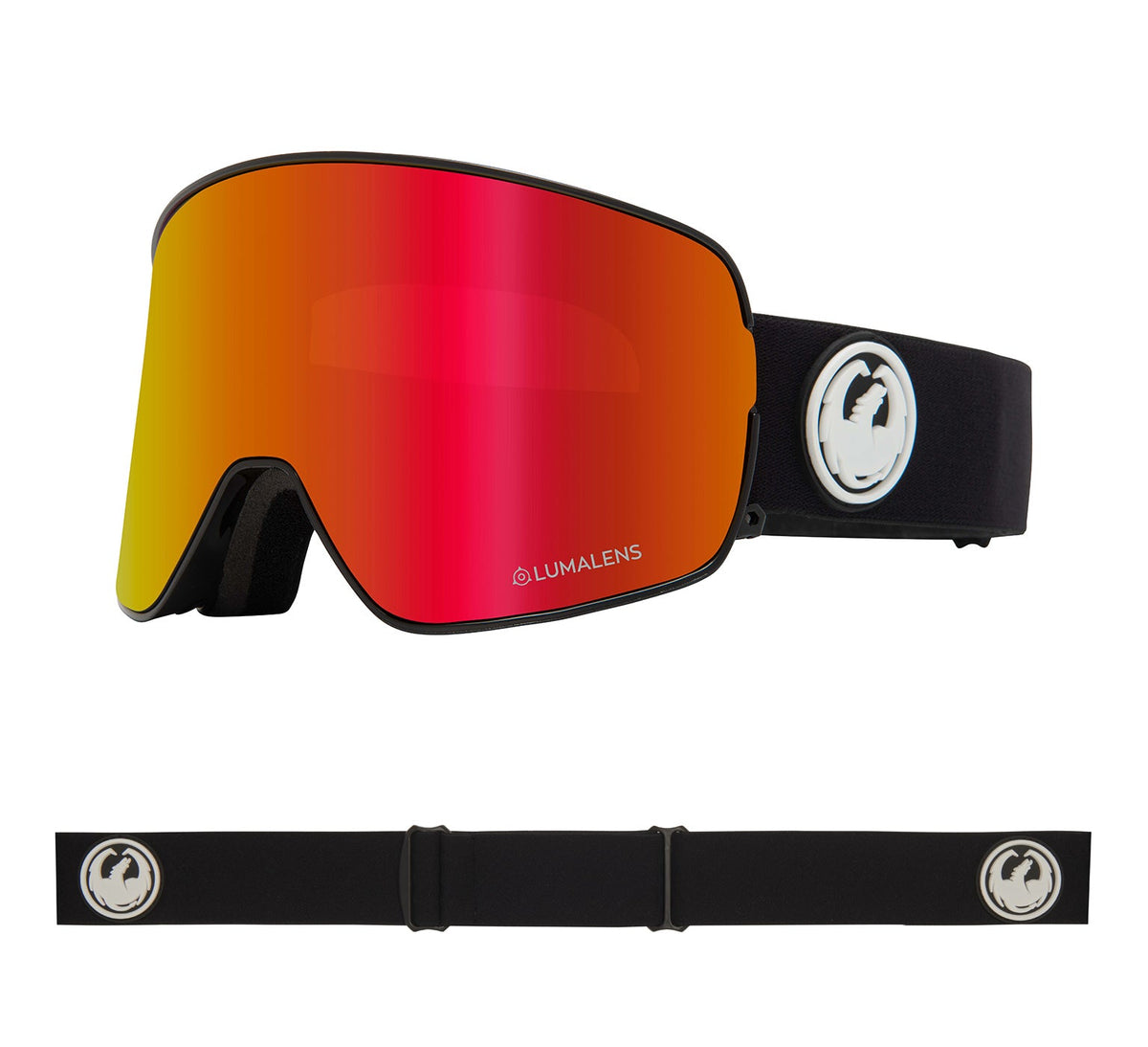 NFX2 - Black with Lumalens Red Ionized &amp; Lumalens Rose Lens