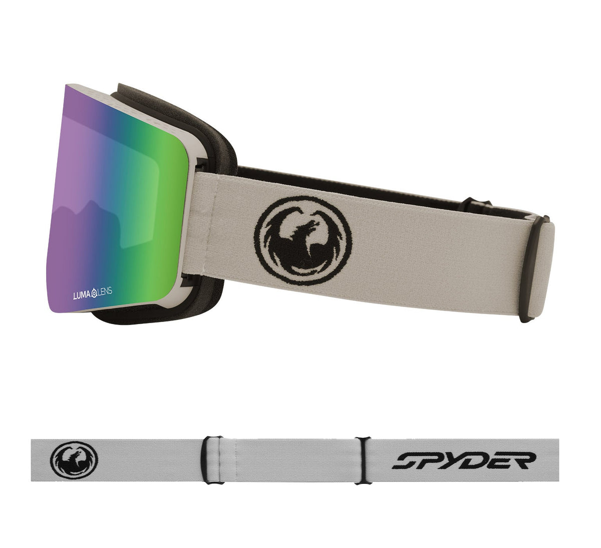 R1 OTG - SPYDER Light Grey with Lumalens Green Ionized Lens