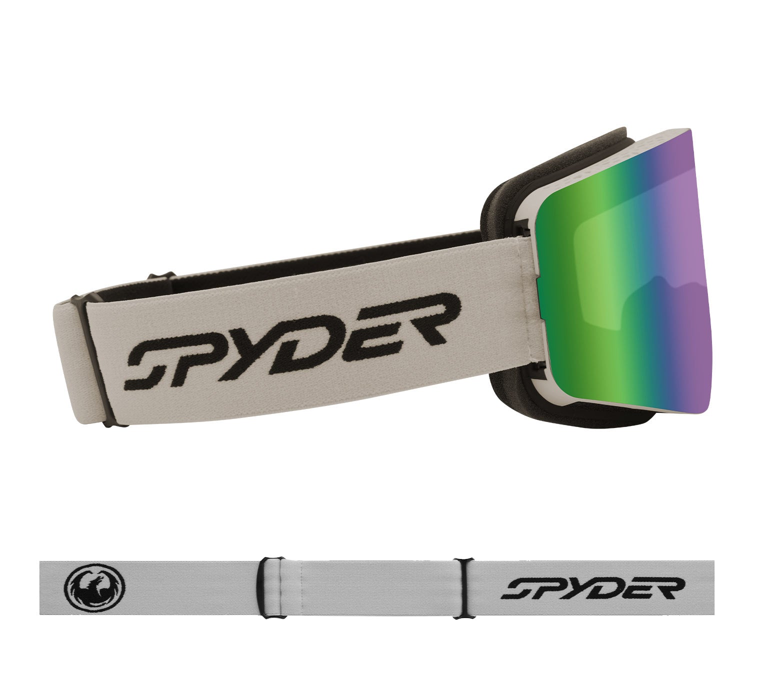 R1 OTG - SPYDER Light Grey with Lumalens Green Ionized Lens