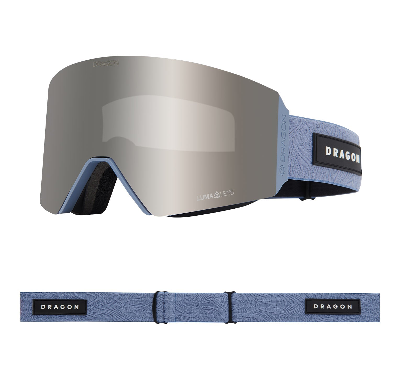 RVX MAG OTG - Steel Blue with Lumalens Silver Ionized & Lumalens Amber Lens