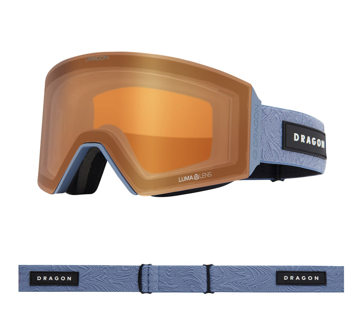 RVX MAG OTG - Steel Blue with Lumalens Silver Ionized & Lumalens Amber Lens