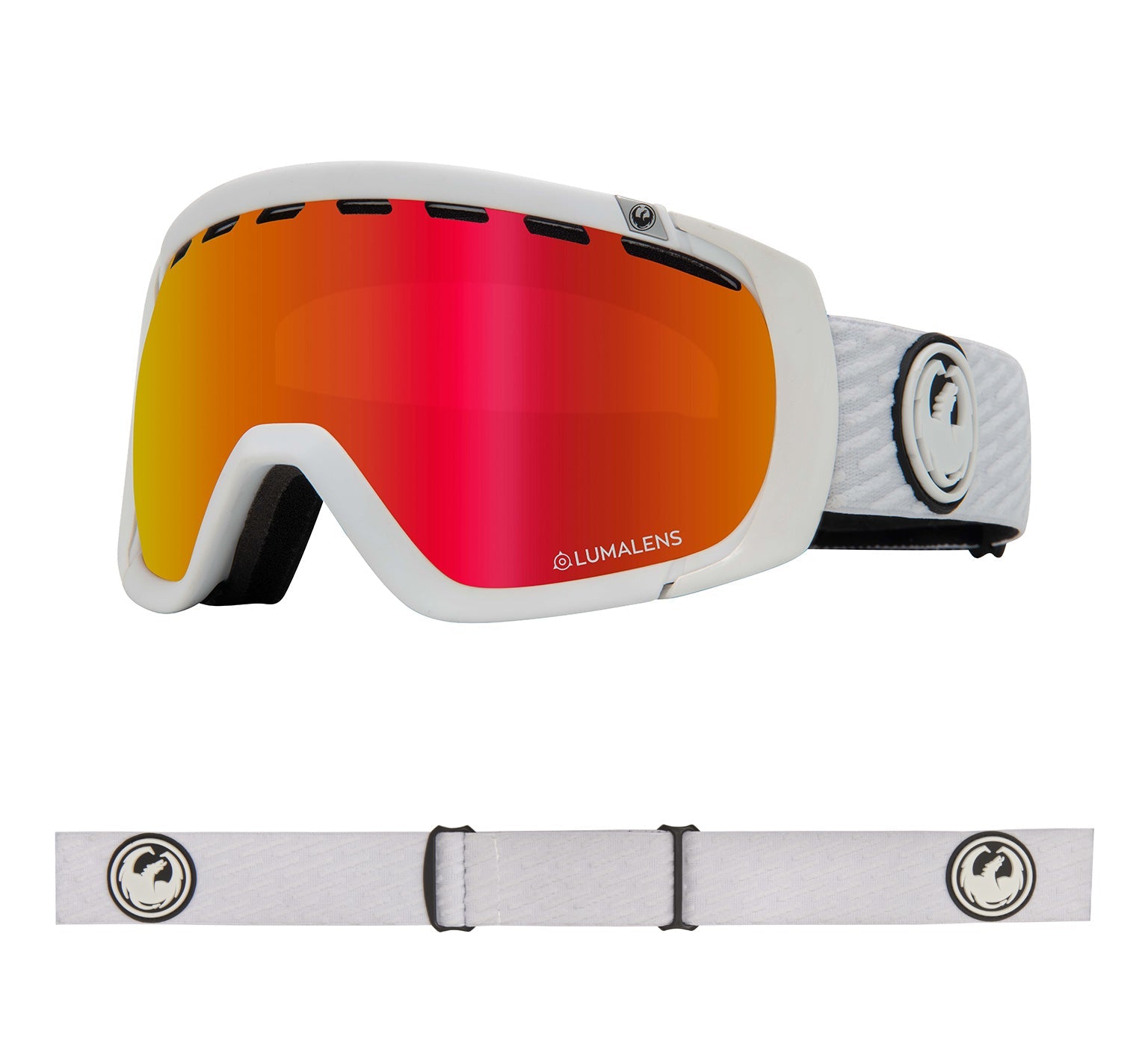 ROGUE - PK White with Lumalens Red Ionized & Lumalens Pink Ionized Lens