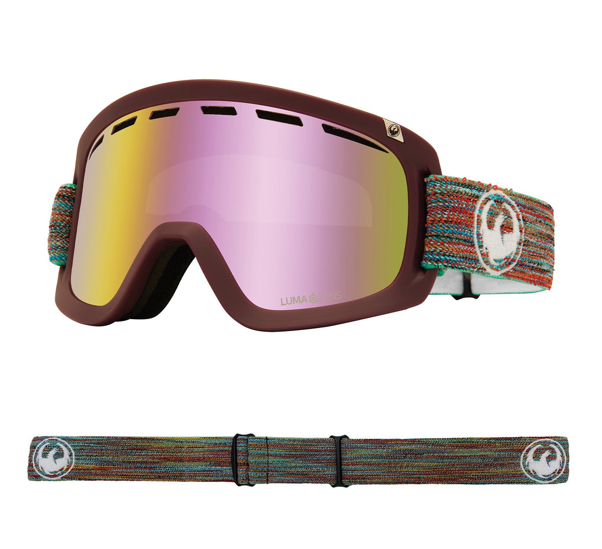 D1 OTG - Shred Together with Lumalens Pink Ionized &amp; Lumalens Dark Smoke Lens