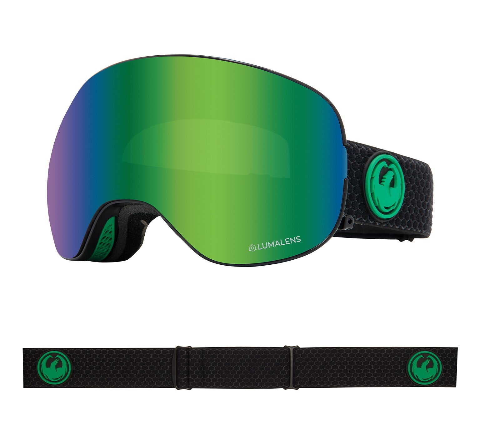 X2 - Split with Lumalens Green Ionized & Lumalens Amber Lens