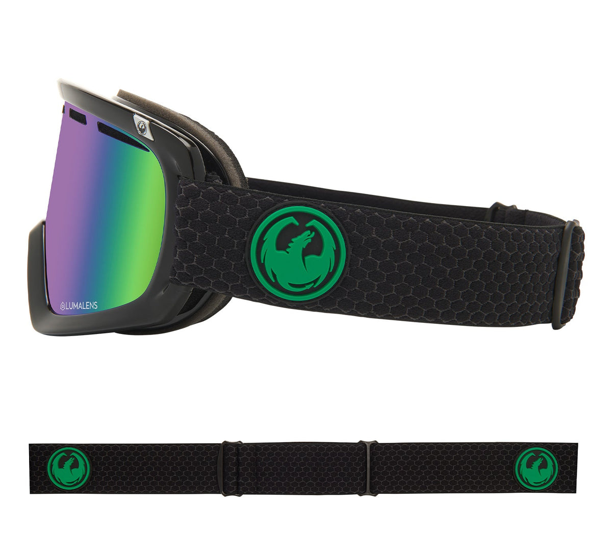 D1 OTG - Split with Lumalens Green Ionized & Lumalens Amber Lens