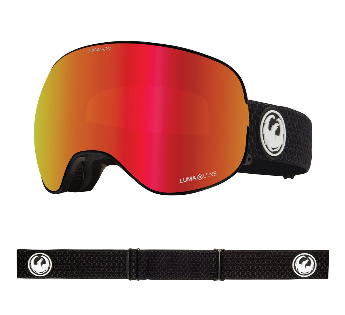 X2 - Split with Lumalens Red Ionized &amp; Lumalens Light Rose Lens