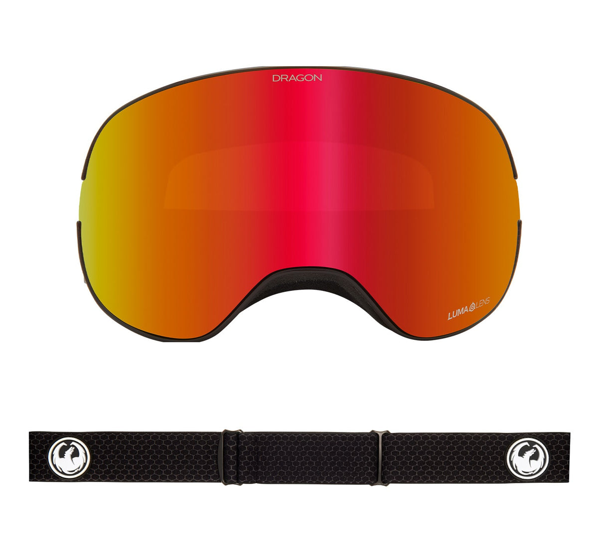 X2 - Split with Lumalens Red Ionized & Lumalens Light Rose Lens