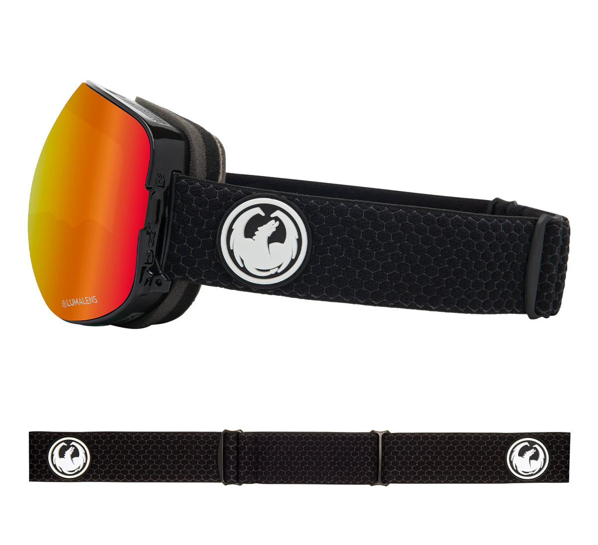 X2 - Split with Lumalens Red Ionized & Lumalens Light Rose Lens