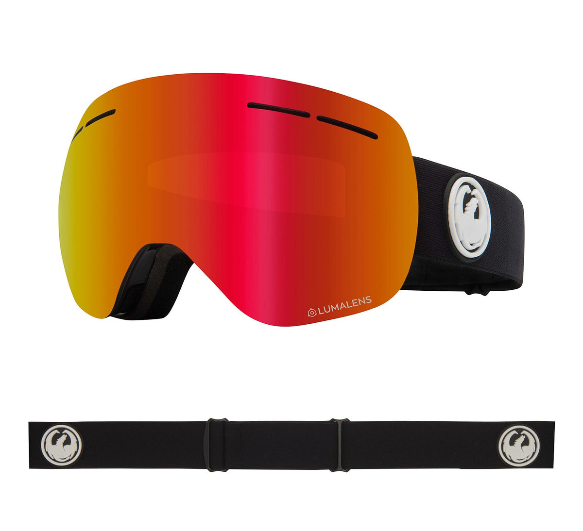 X1s - Black with Lumalens Red Ionized &amp; Lumalens Rose Lens