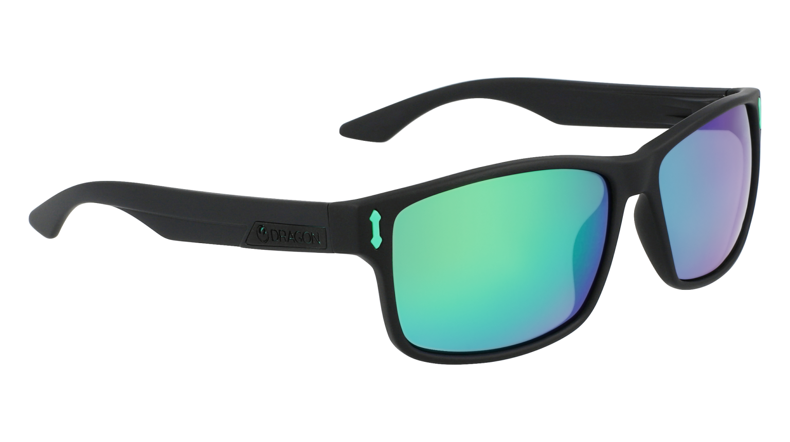 COUNT - Matte Black H2O with Polarized Lumalens Green Ionized Lens